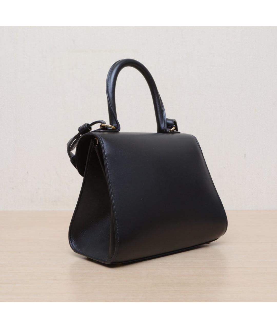 DELVAUX Черная кожаная сумка через плечо, фото 6