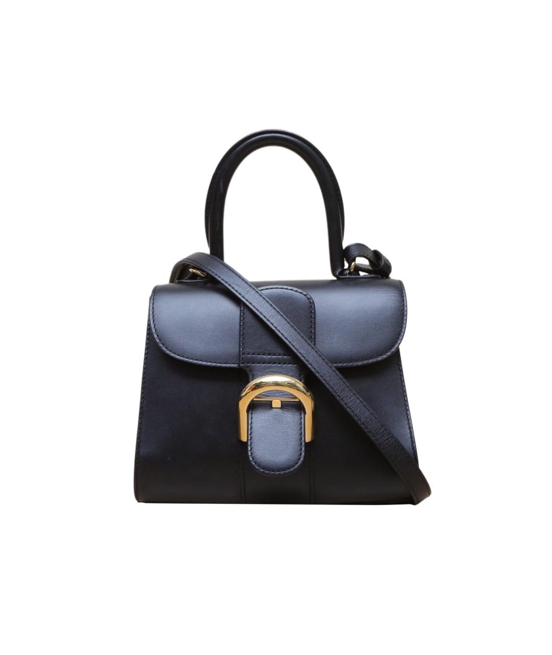DELVAUX Черная кожаная сумка через плечо, фото 10