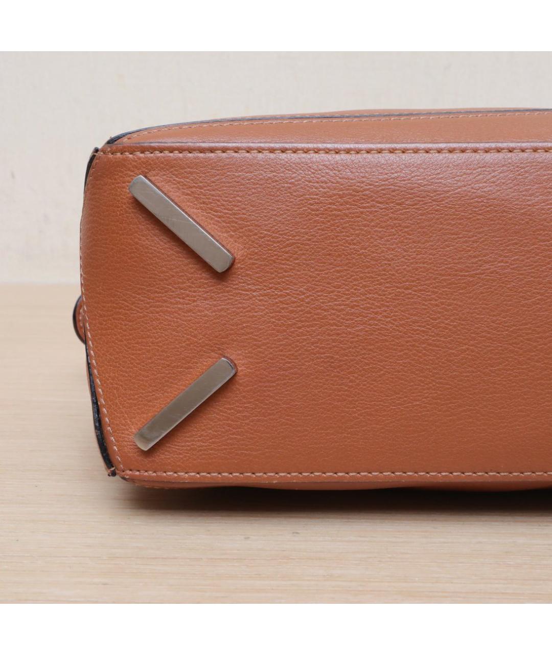 LOEWE Коричневая кожаная сумка через плечо, фото 9