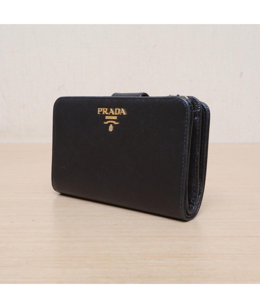 PRADA Черный кожаный кошелек, фото 4