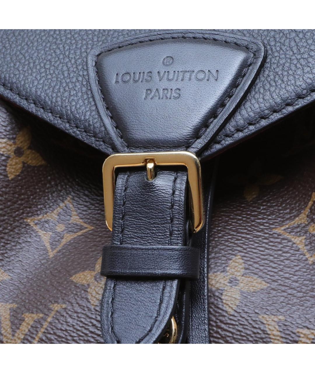 LOUIS VUITTON Коричневый кожаный рюкзак, фото 8