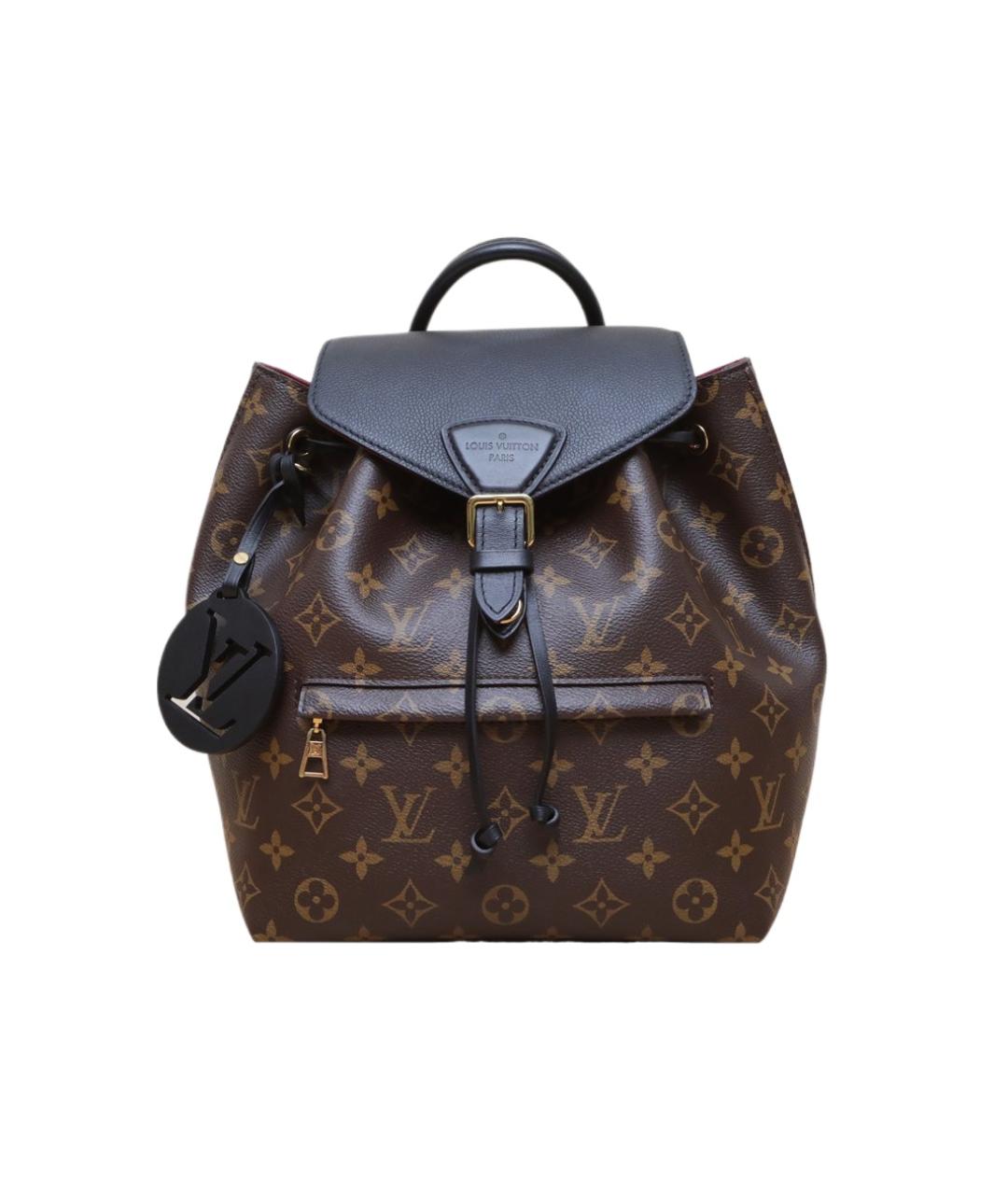 LOUIS VUITTON Коричневый кожаный рюкзак, фото 1