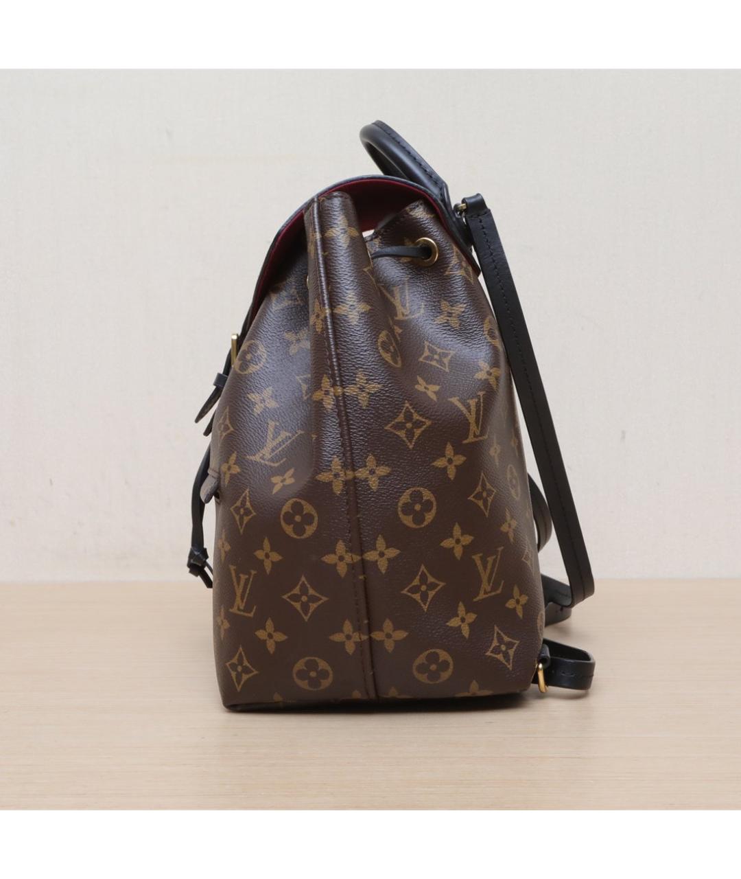 LOUIS VUITTON Коричневый кожаный рюкзак, фото 5