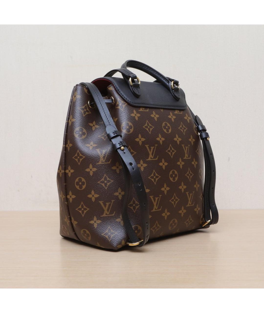 LOUIS VUITTON Коричневый кожаный рюкзак, фото 6