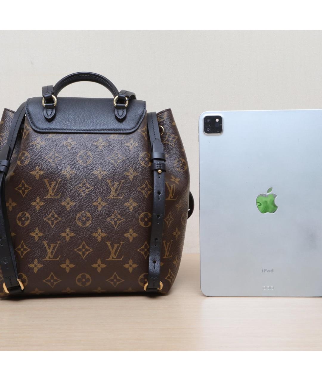LOUIS VUITTON Коричневый кожаный рюкзак, фото 7