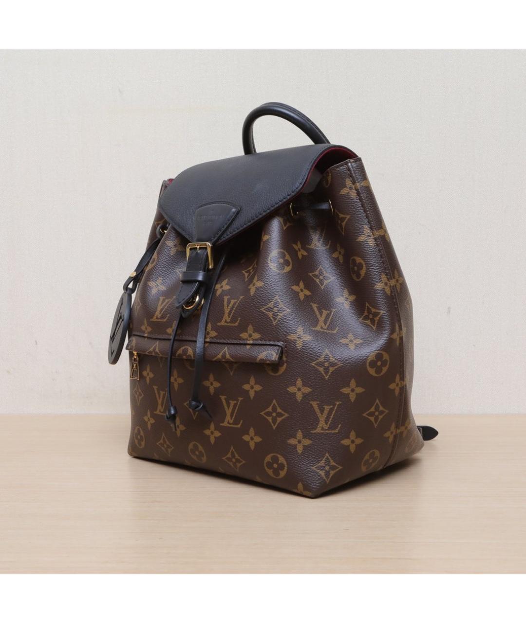 LOUIS VUITTON Коричневый кожаный рюкзак, фото 4