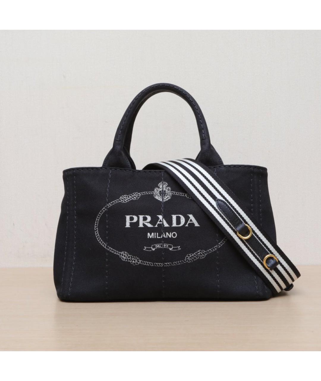 PRADA Черная пляжная сумка, фото 3