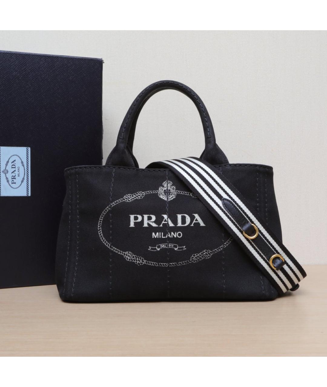 PRADA Черная пляжная сумка, фото 2