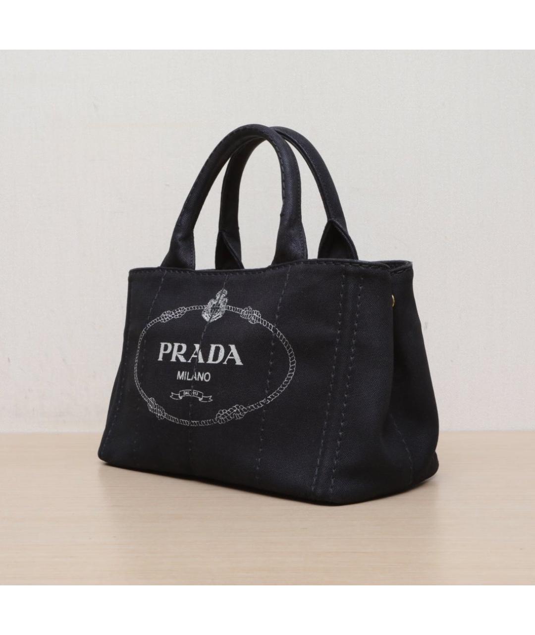 PRADA Черная пляжная сумка, фото 4
