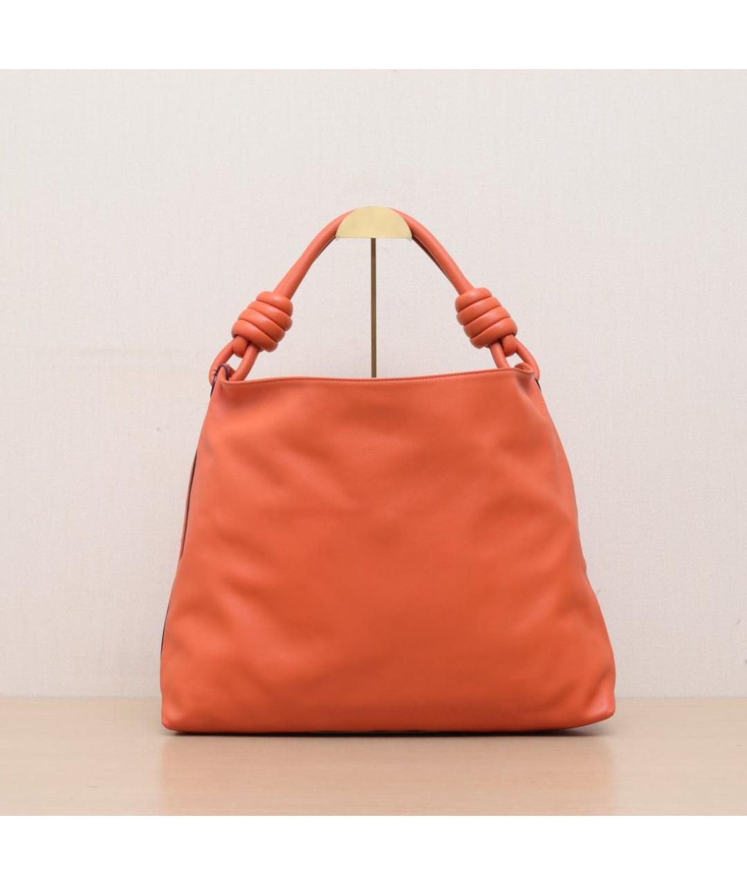 LOEWE Оранжевая кожаная сумка через плечо, фото 3