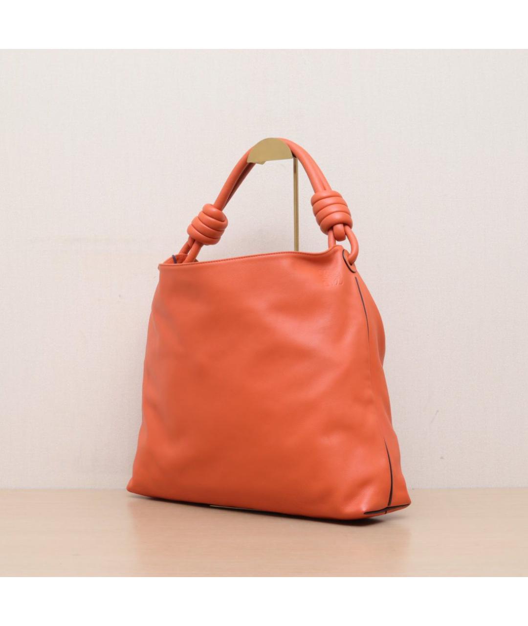 LOEWE Оранжевая кожаная сумка через плечо, фото 4