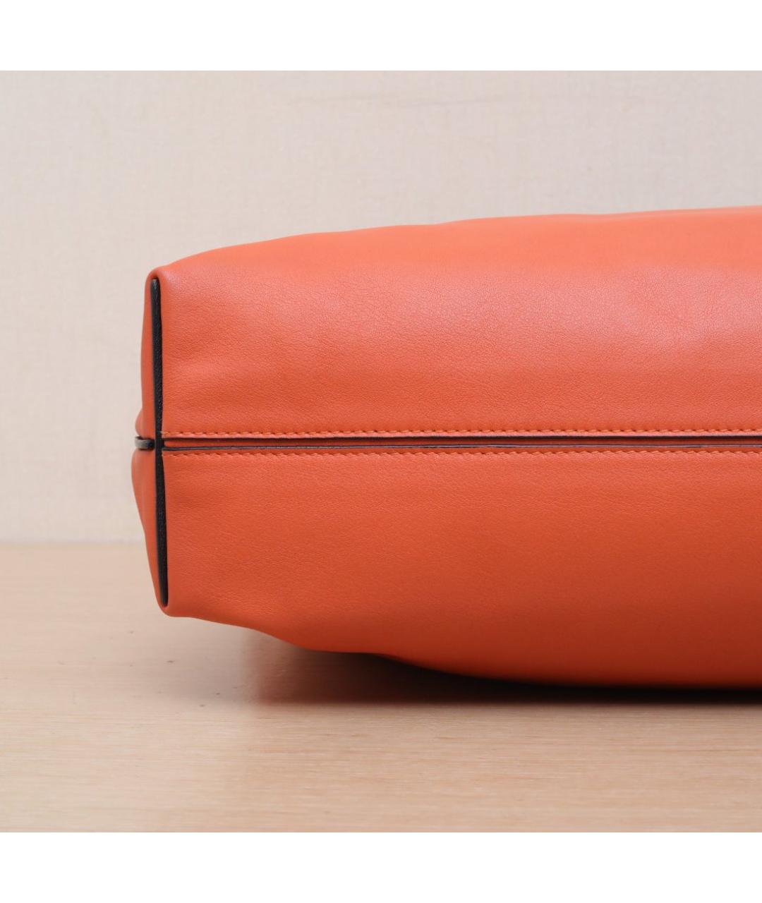 LOEWE Оранжевая кожаная сумка через плечо, фото 9