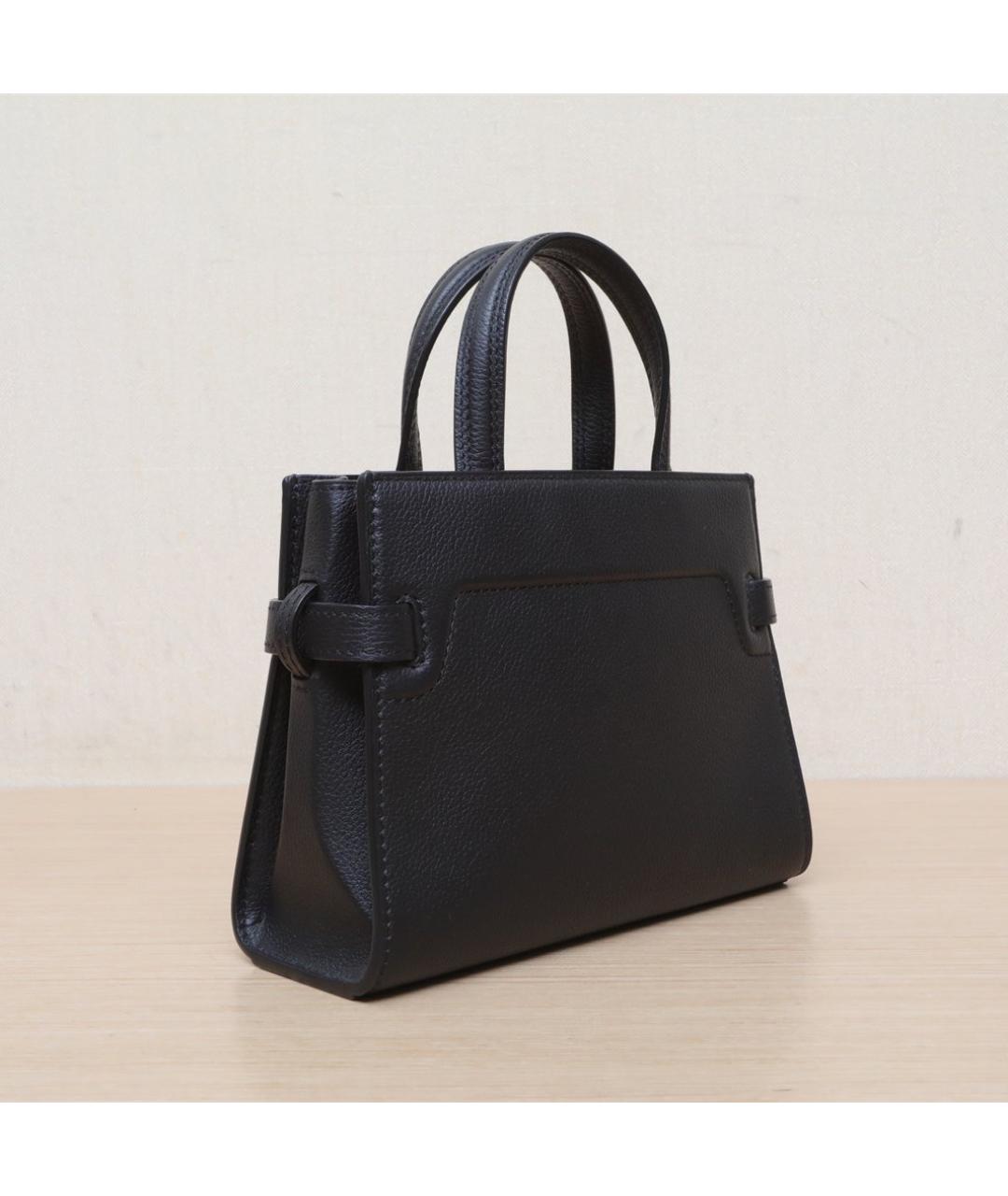 DELVAUX Черная кожаная сумка через плечо, фото 6