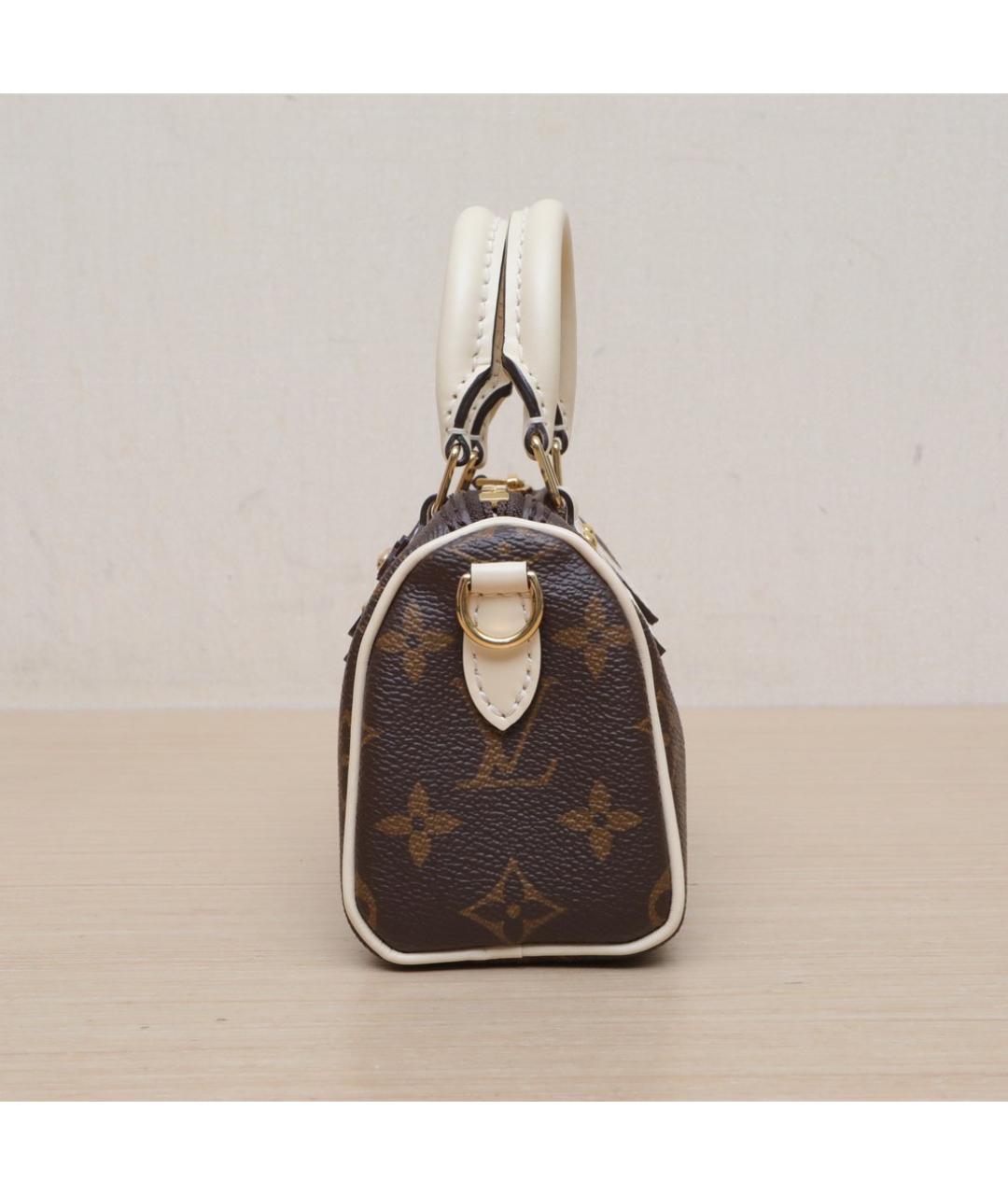 LOUIS VUITTON Коричневая кожаная сумка через плечо, фото 5