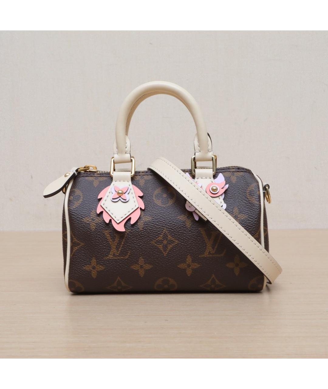 LOUIS VUITTON Коричневая кожаная сумка через плечо, фото 3