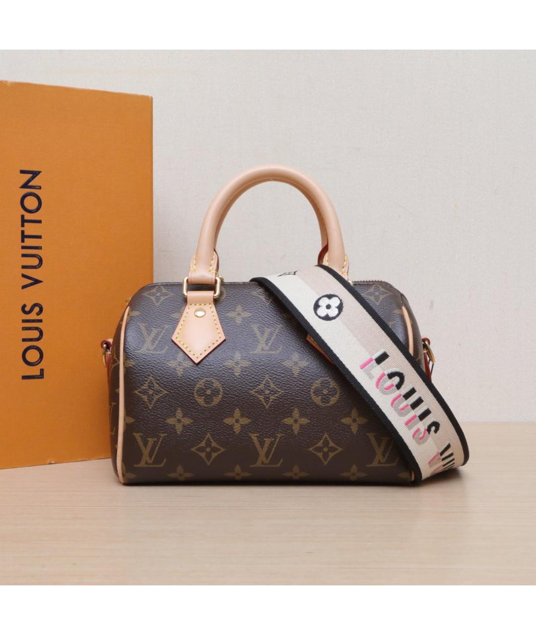 LOUIS VUITTON Коричневая кожаная сумка через плечо, фото 2