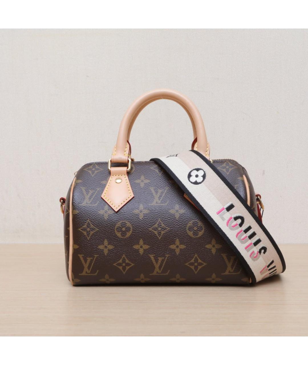 LOUIS VUITTON Коричневая кожаная сумка через плечо, фото 3