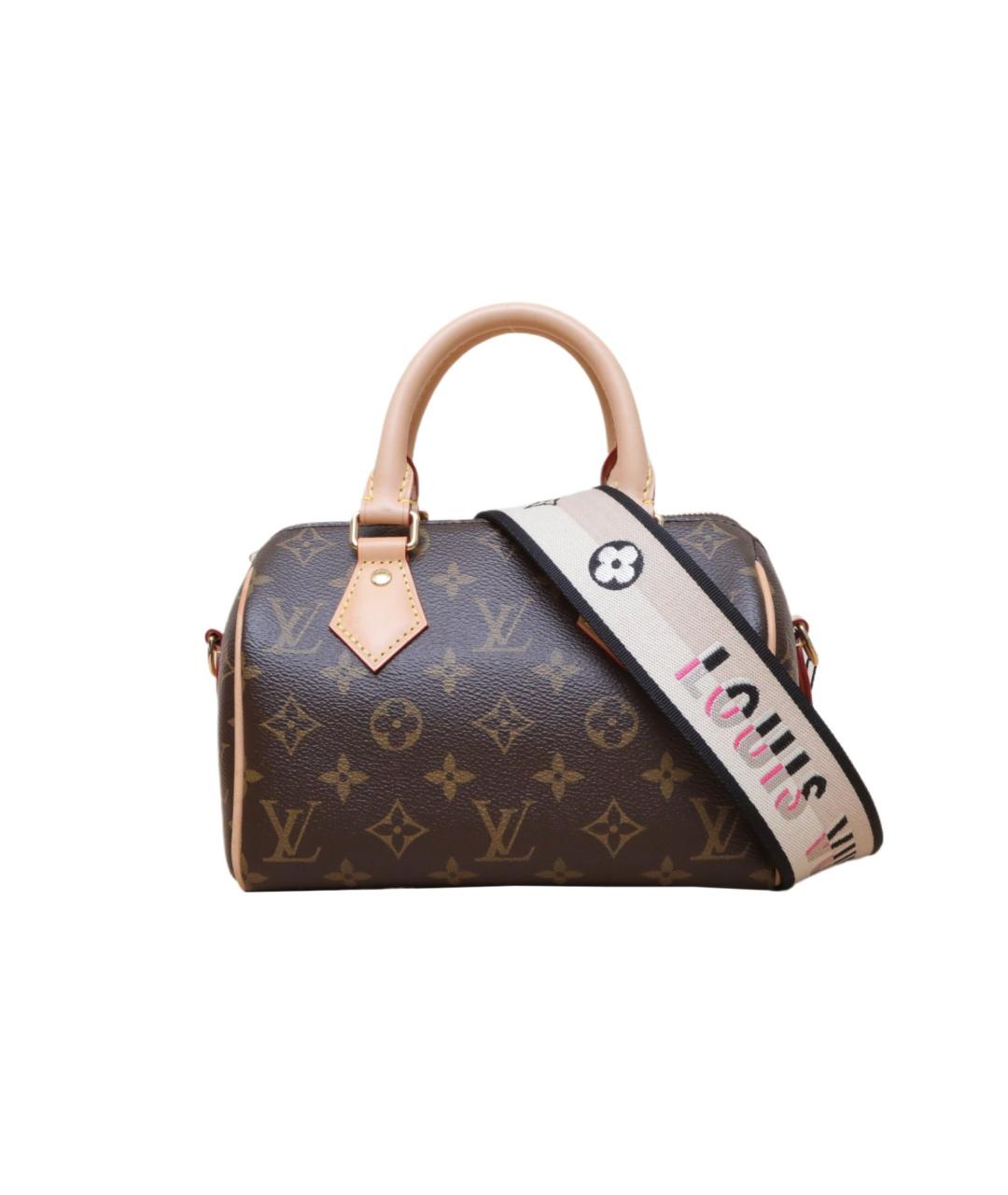 LOUIS VUITTON Коричневая кожаная сумка через плечо, фото 1