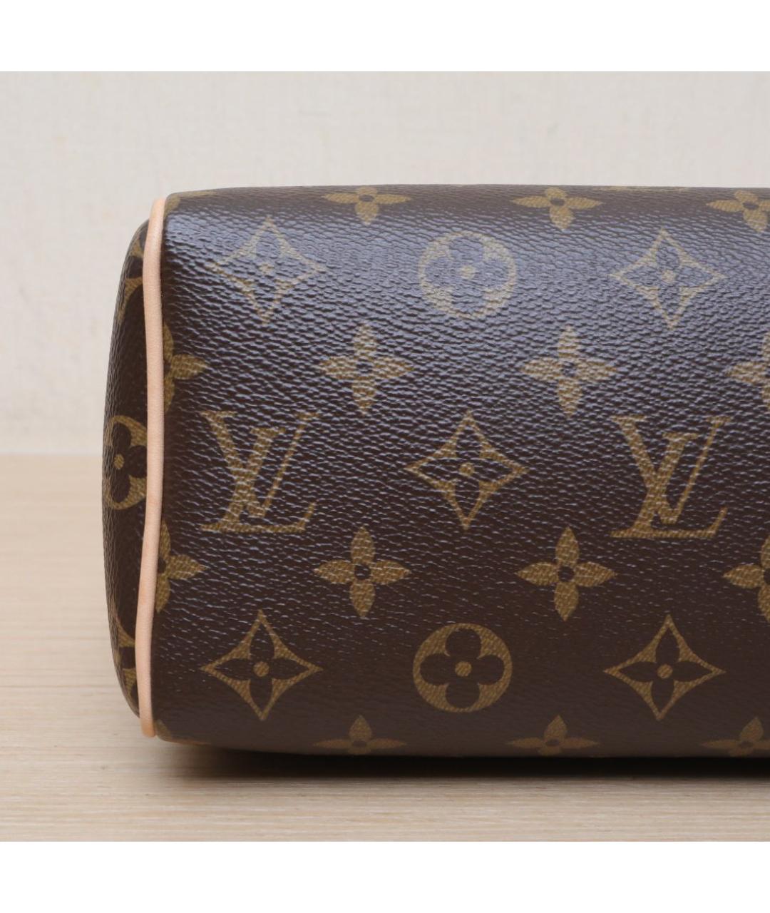 LOUIS VUITTON Коричневая кожаная сумка через плечо, фото 9