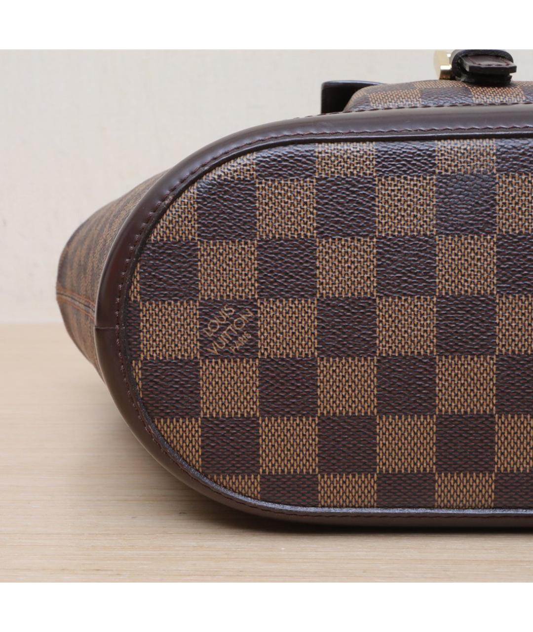 LOUIS VUITTON Коричневая кожаная сумка тоут, фото 9
