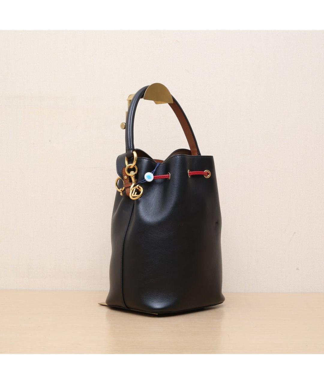 FENDI Черная кожаная сумка через плечо, фото 6