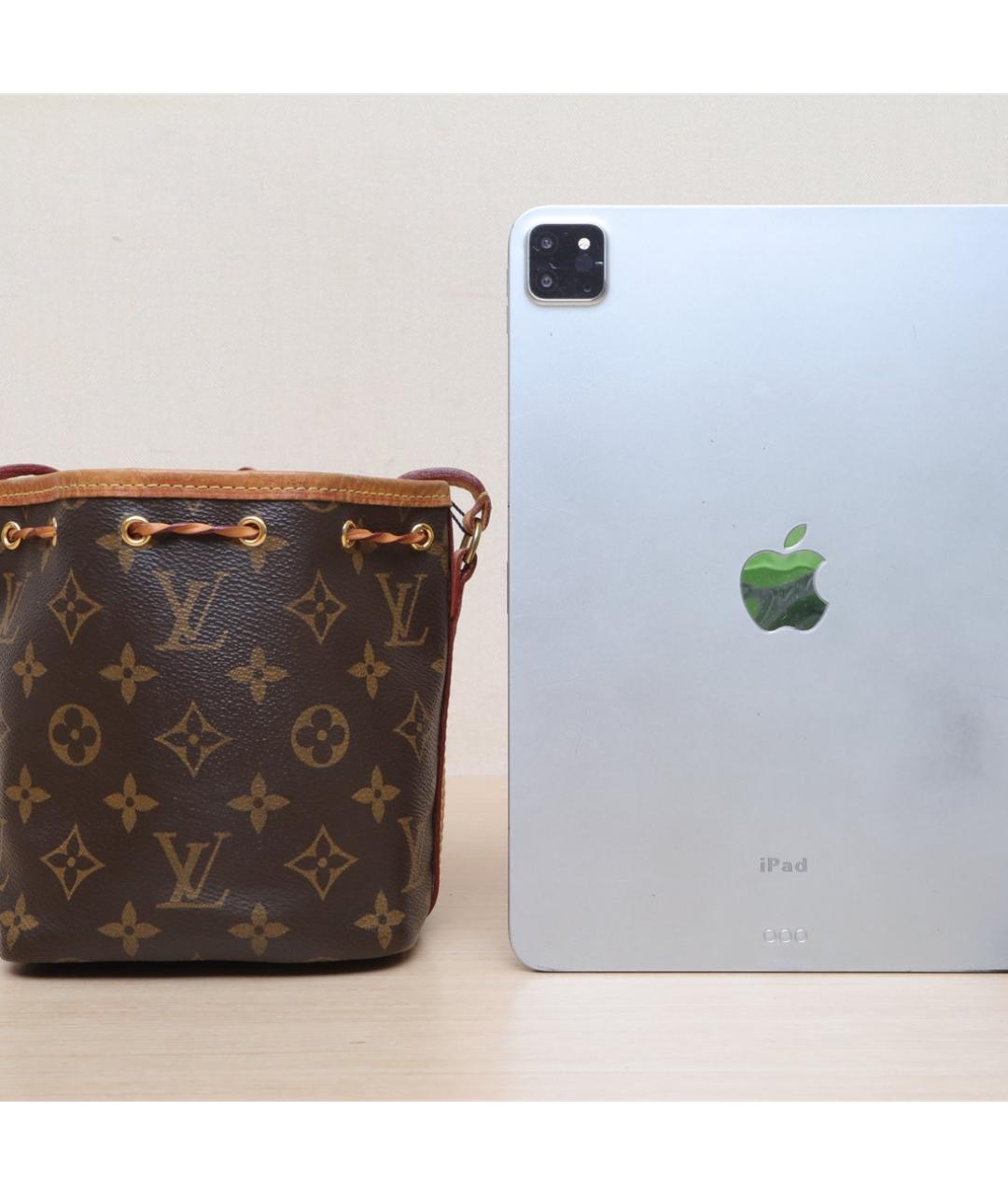 LOUIS VUITTON Коричневая кожаная сумка через плечо, фото 9