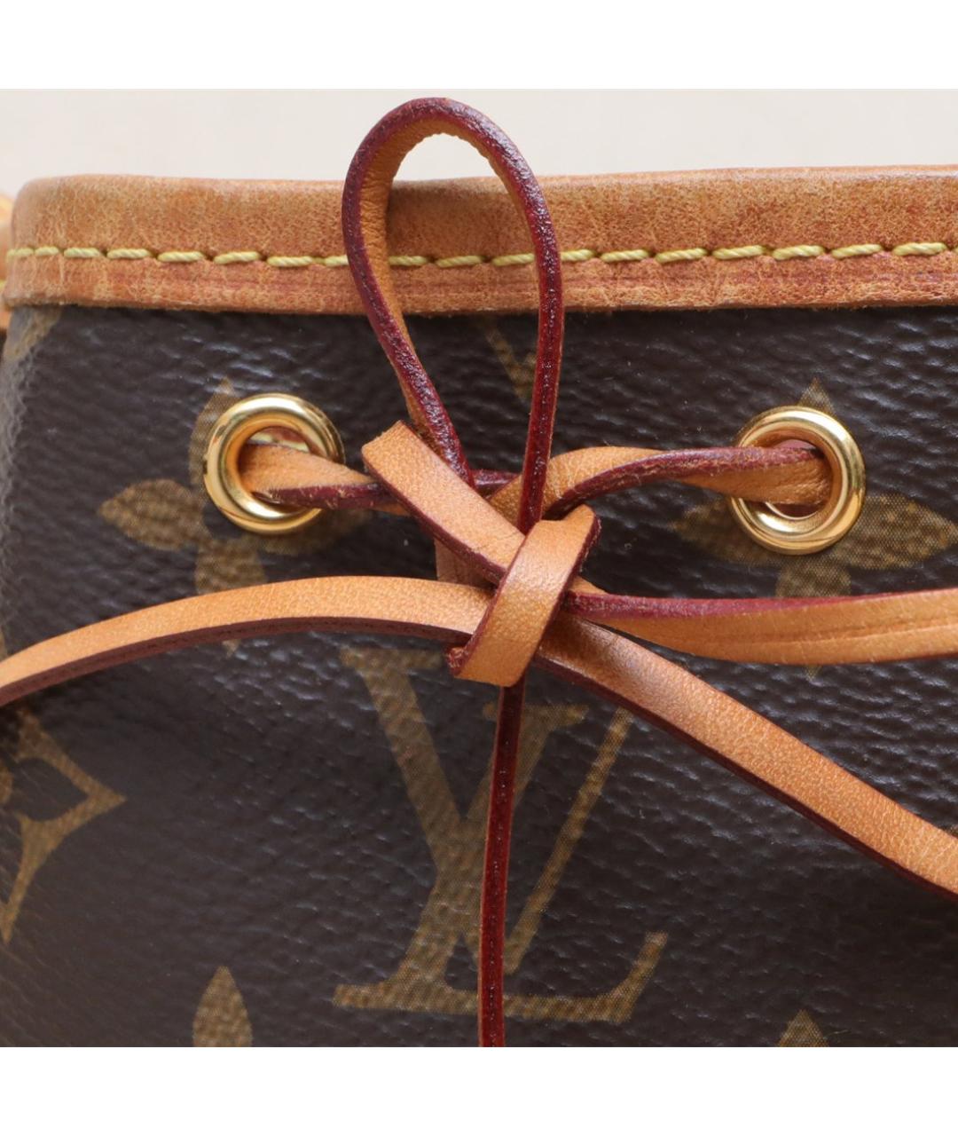 LOUIS VUITTON Коричневая кожаная сумка через плечо, фото 6
