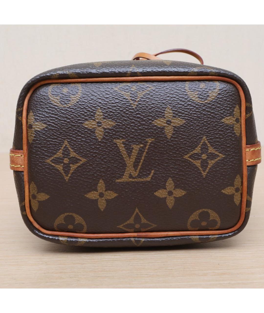 LOUIS VUITTON Коричневая кожаная сумка через плечо, фото 7