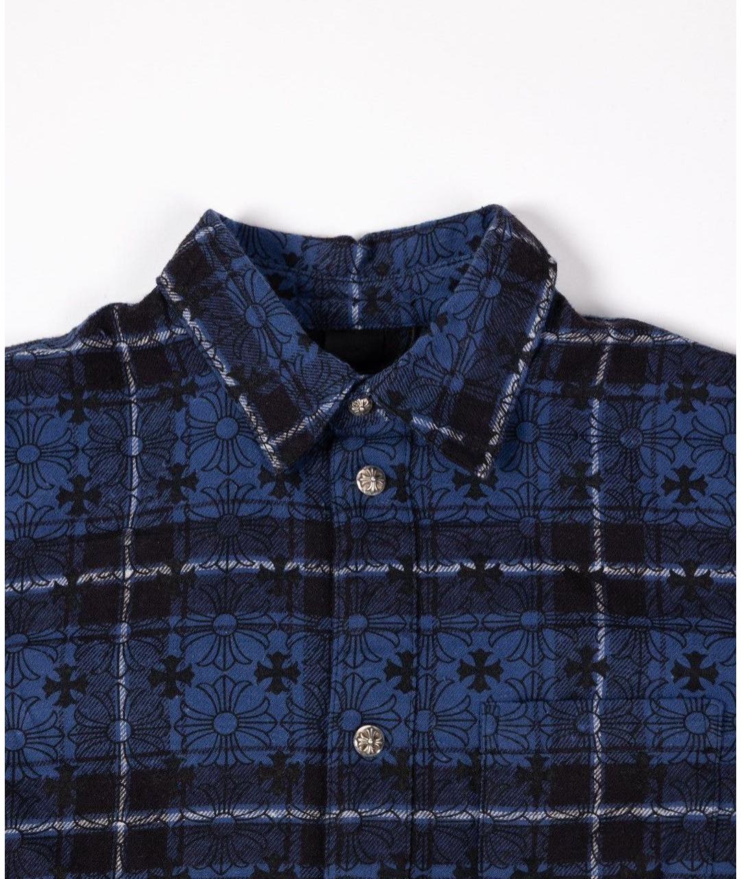 CHROME HEARTS Темно-синяя кэжуал рубашка, фото 4