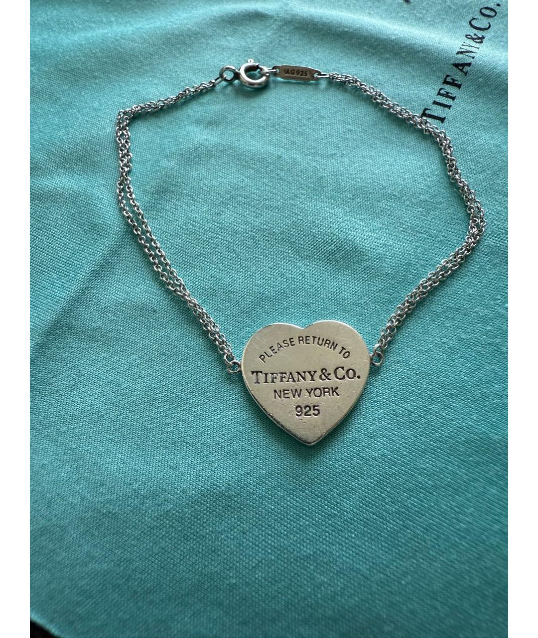 TIFFANY&CO Серебрянный серебряный браслет, фото 2