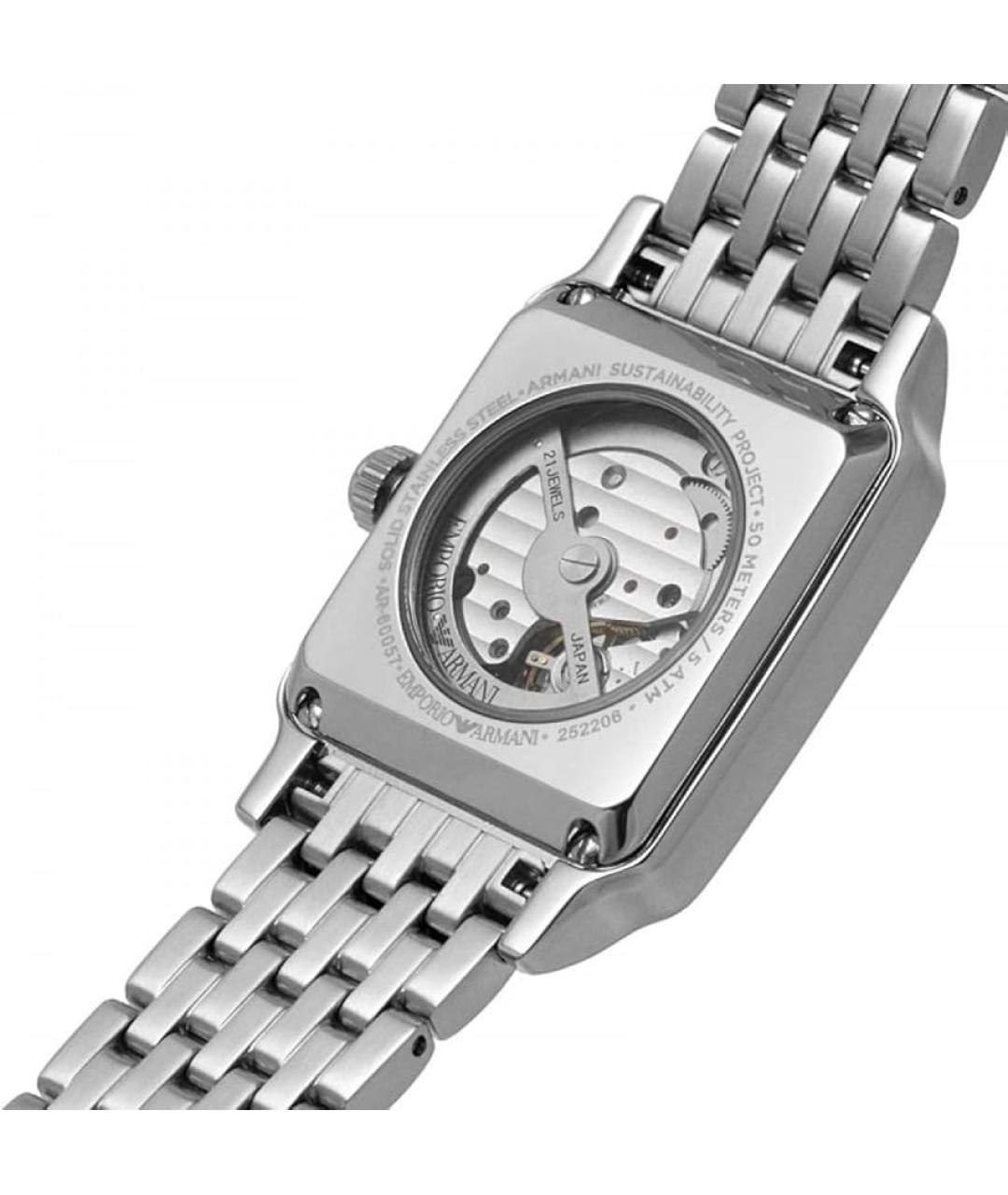 EMPORIO ARMANI Серебряные стальные часы, фото 2