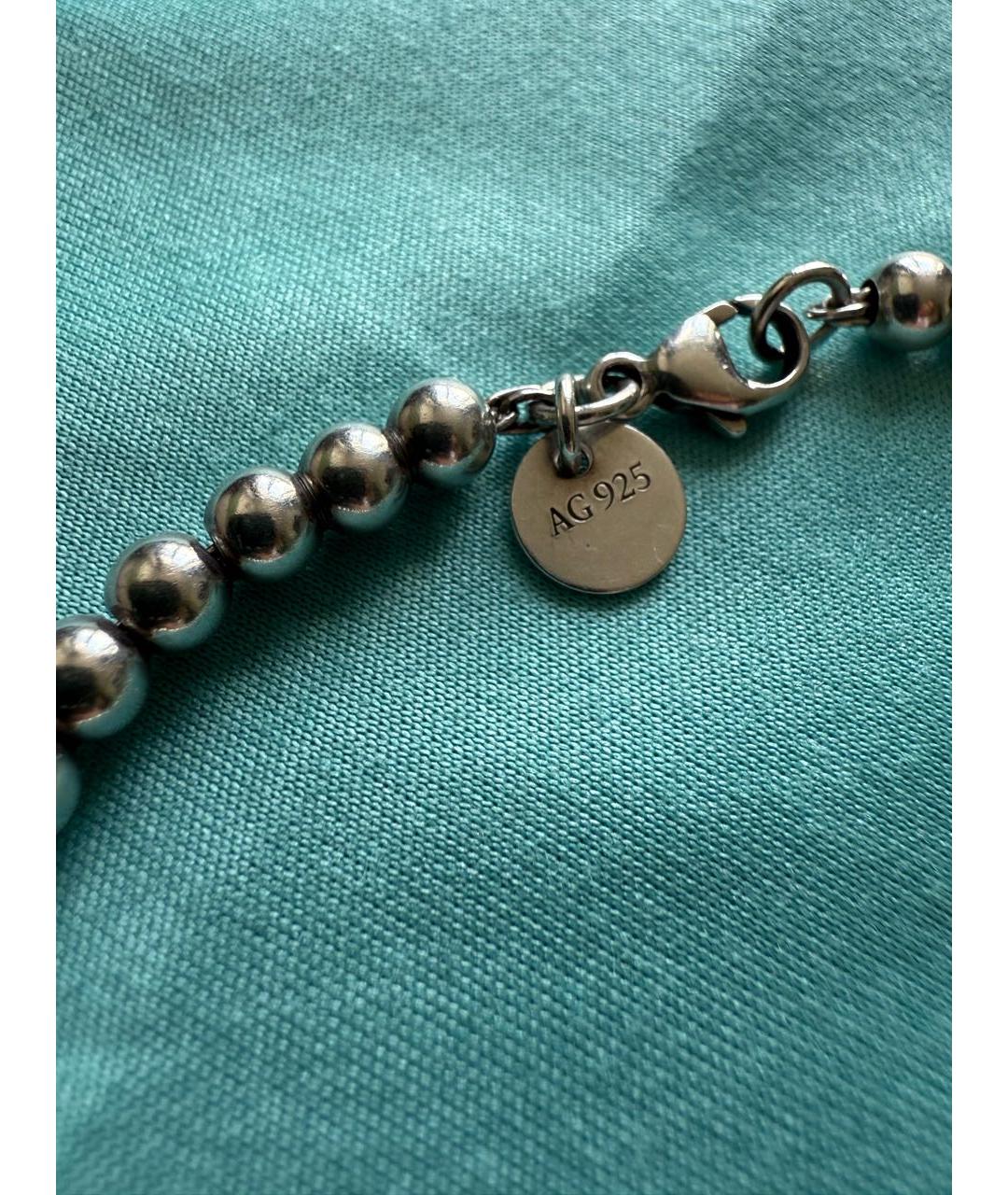 TIFFANY&CO Бирюзовый серебряный браслет, фото 6