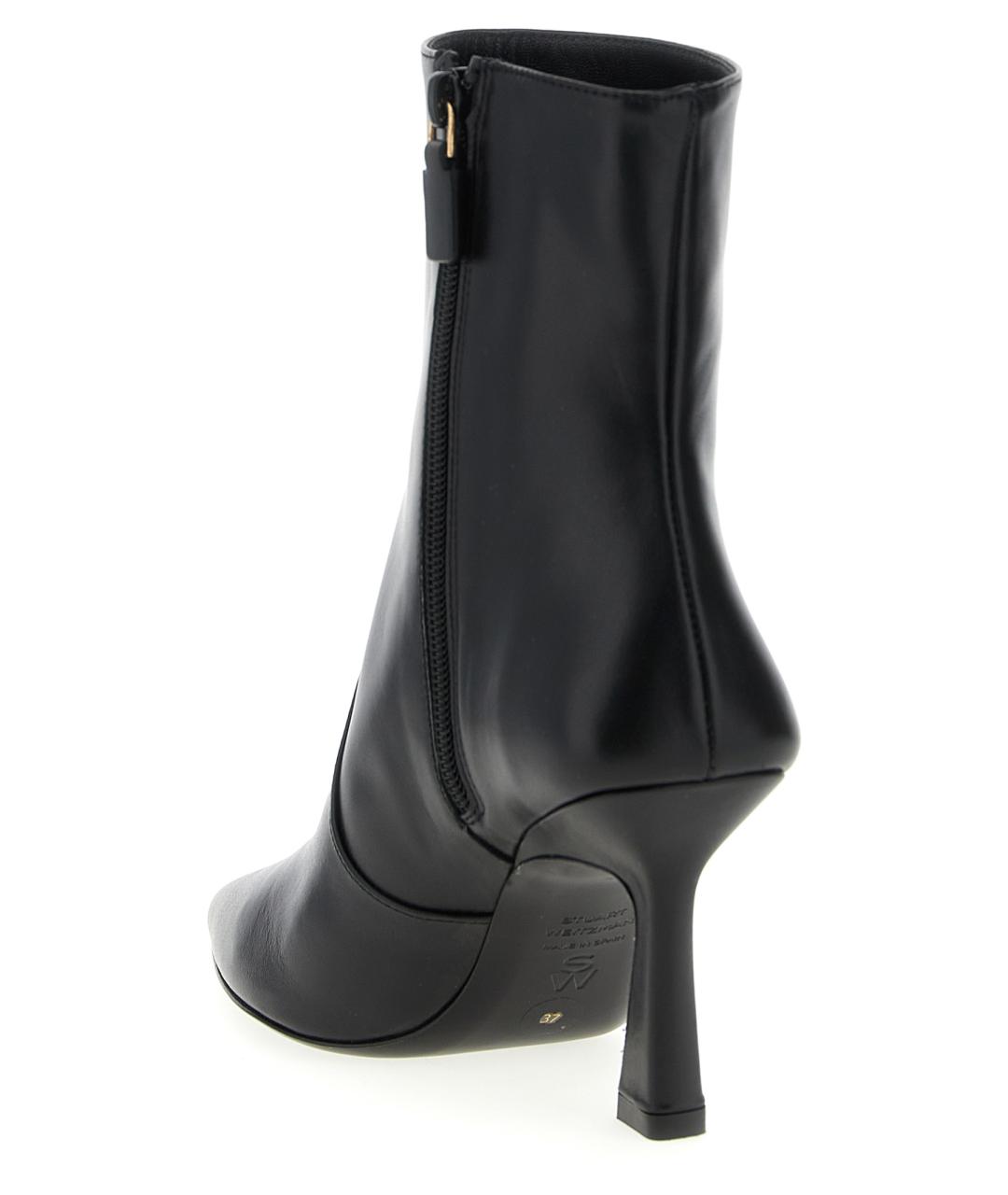 STUART WEITZMAN Черные кожаные сапоги, фото 3