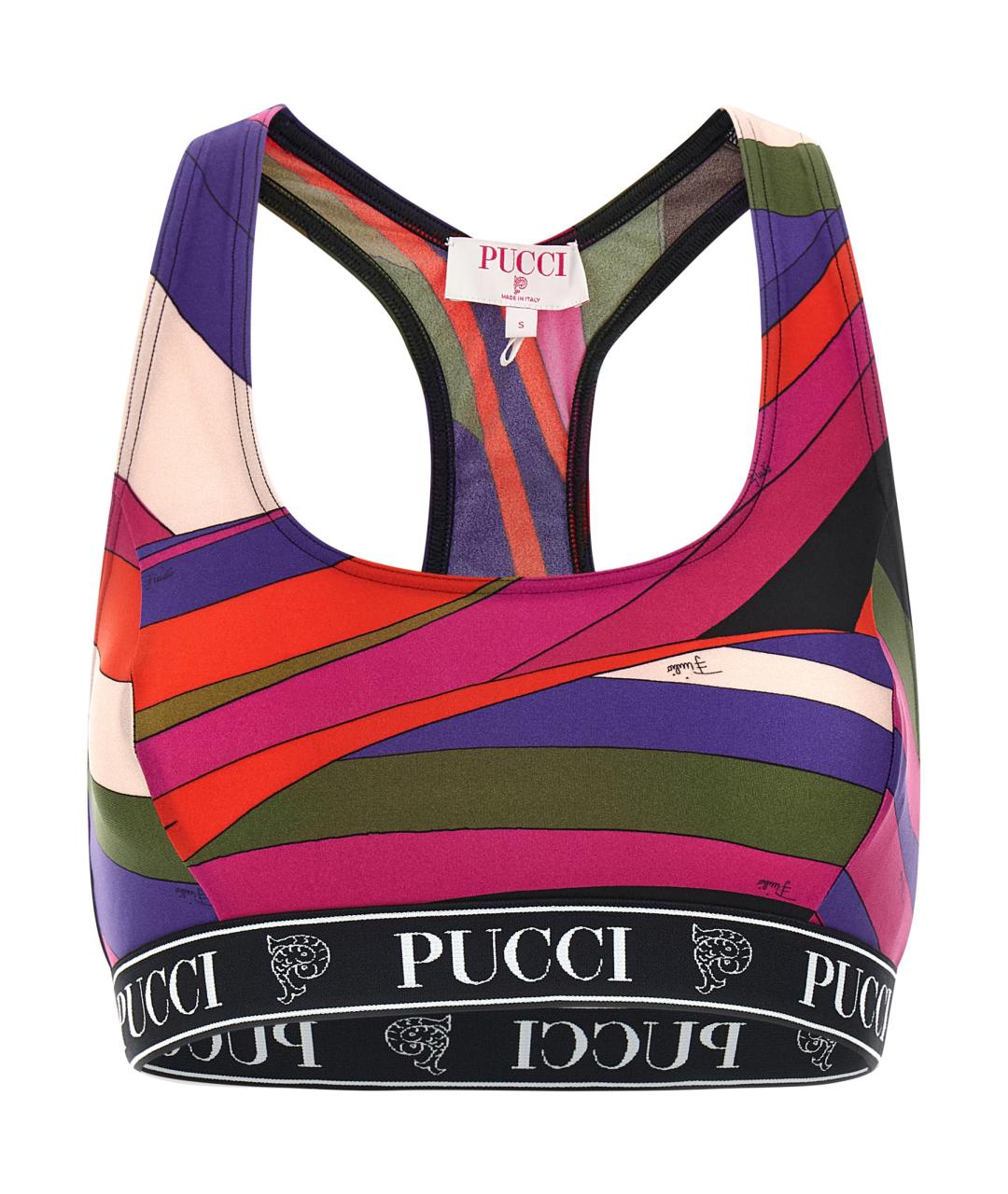 EMILIO PUCCI Мульти полиамидовая майка, фото 1