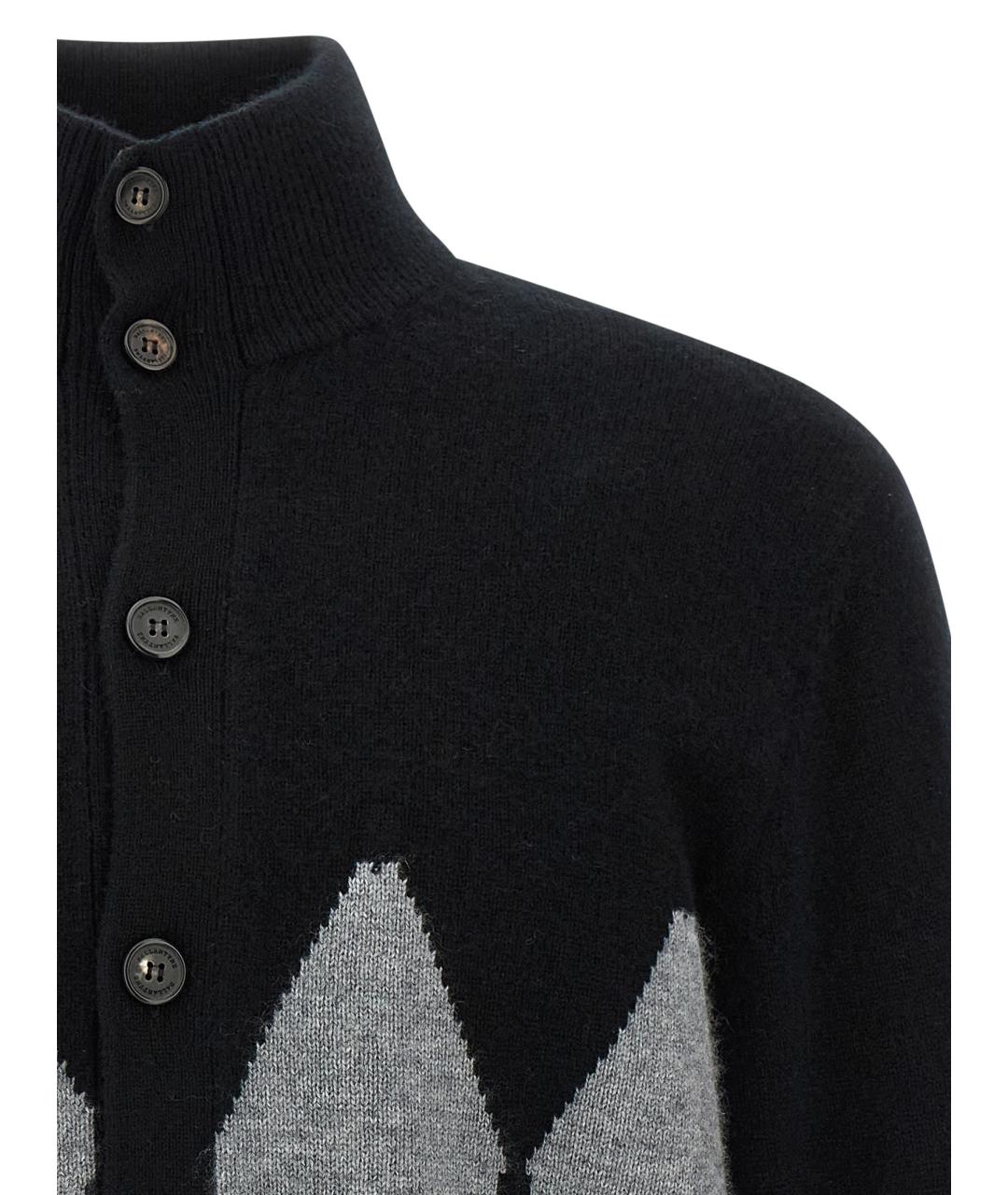 BALLANTYNE Черный кашемировый кардиган, фото 3