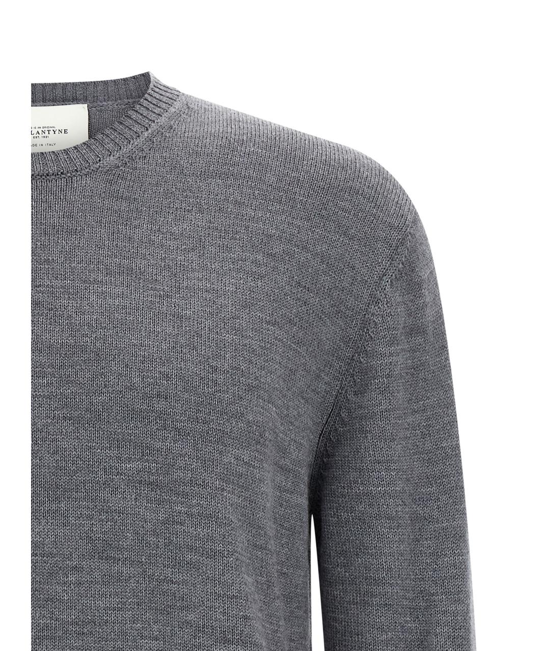 BALLANTYNE Серый шерстяной джемпер / свитер, фото 3