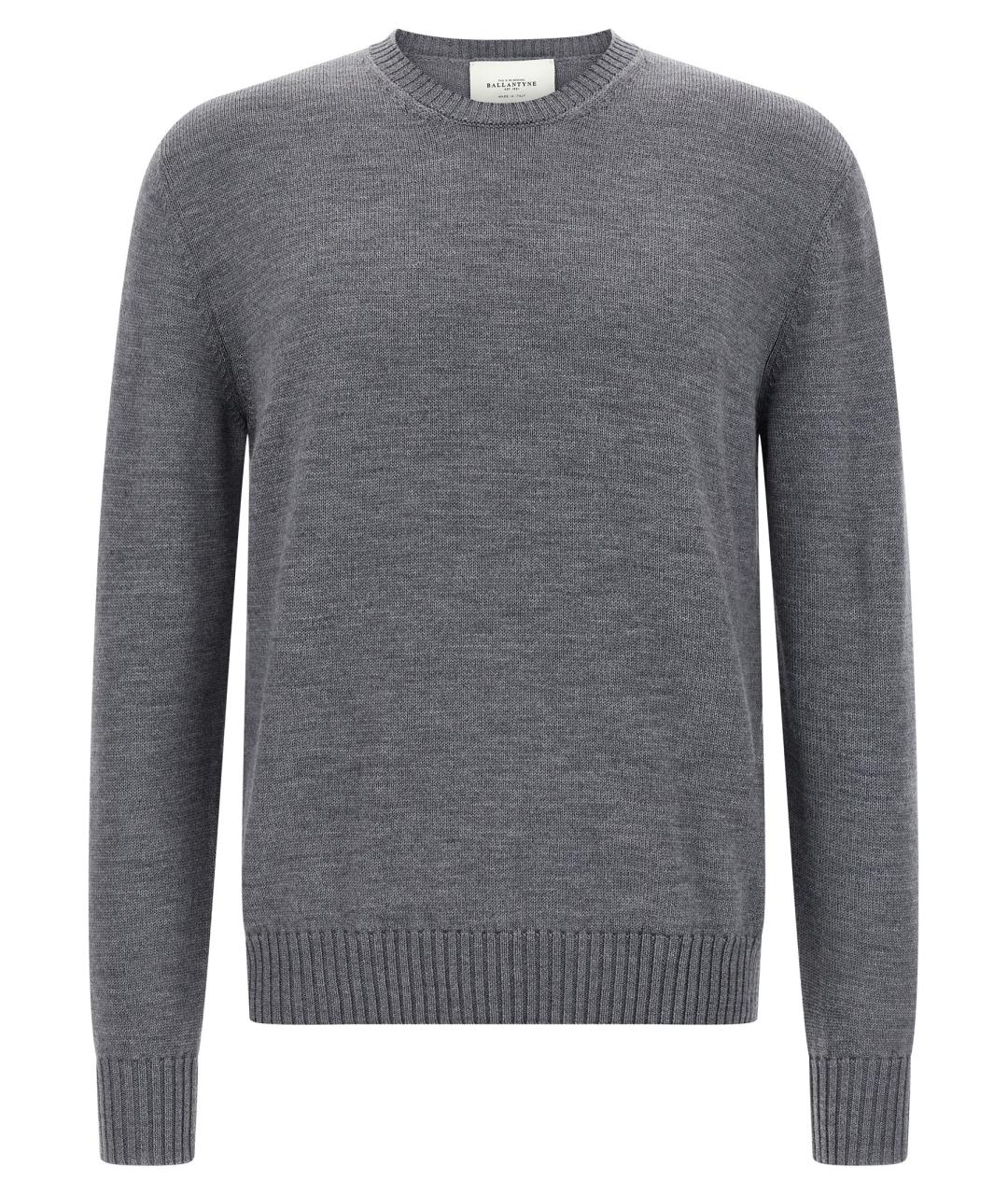 BALLANTYNE Серый шерстяной джемпер / свитер, фото 1