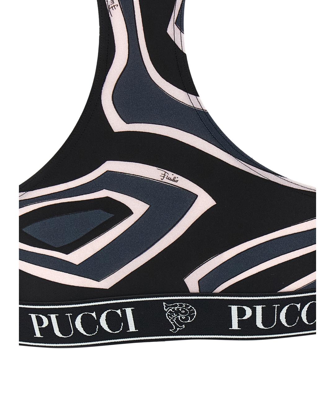 EMILIO PUCCI Черная полиамидовая майка, фото 4