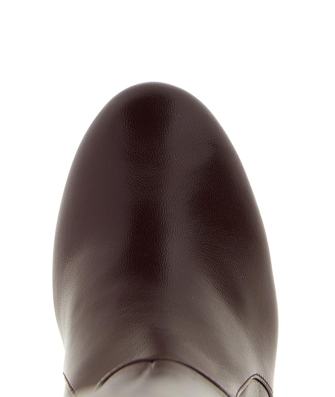 STUART WEITZMAN Бордовые кожаные сапоги, фото 4