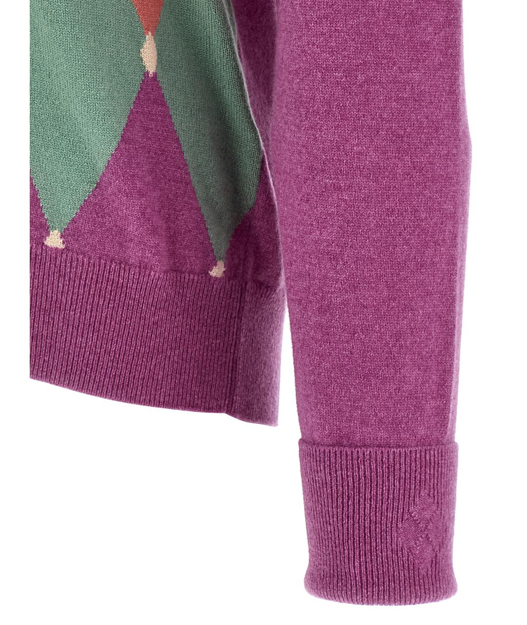 BALLANTYNE Фиолетовый кашемировый джемпер / свитер, фото 4