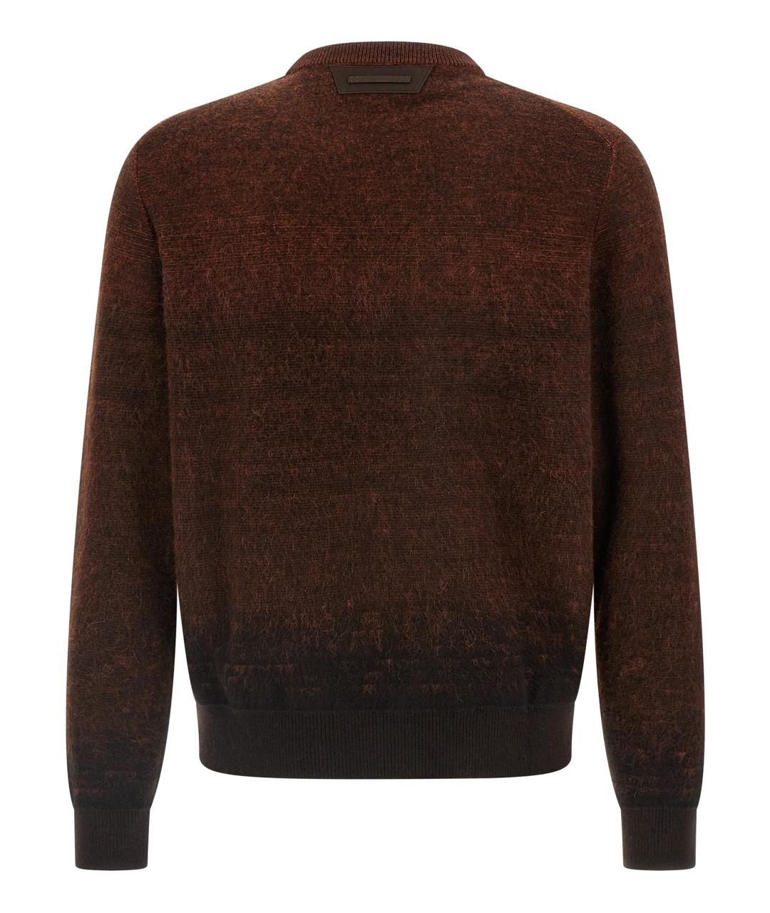 BERLUTI Коричневый шерстяной джемпер / свитер, фото 2