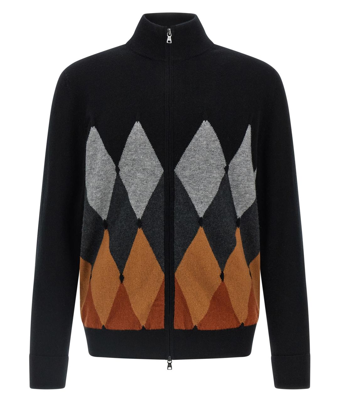 BALLANTYNE Черный кашемировый кардиган, фото 1