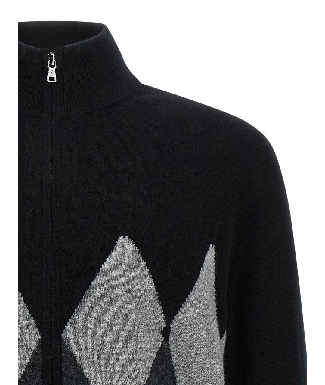 BALLANTYNE Черный кашемировый кардиган, фото 3