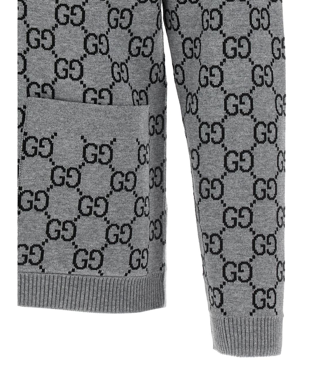 GUCCI Мульти шерстяной кардиган, фото 5