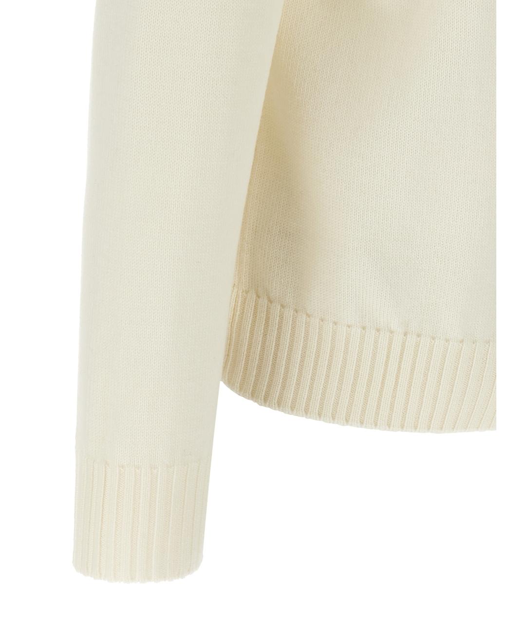 BALLANTYNE Бежевый шерстяной джемпер / свитер, фото 4