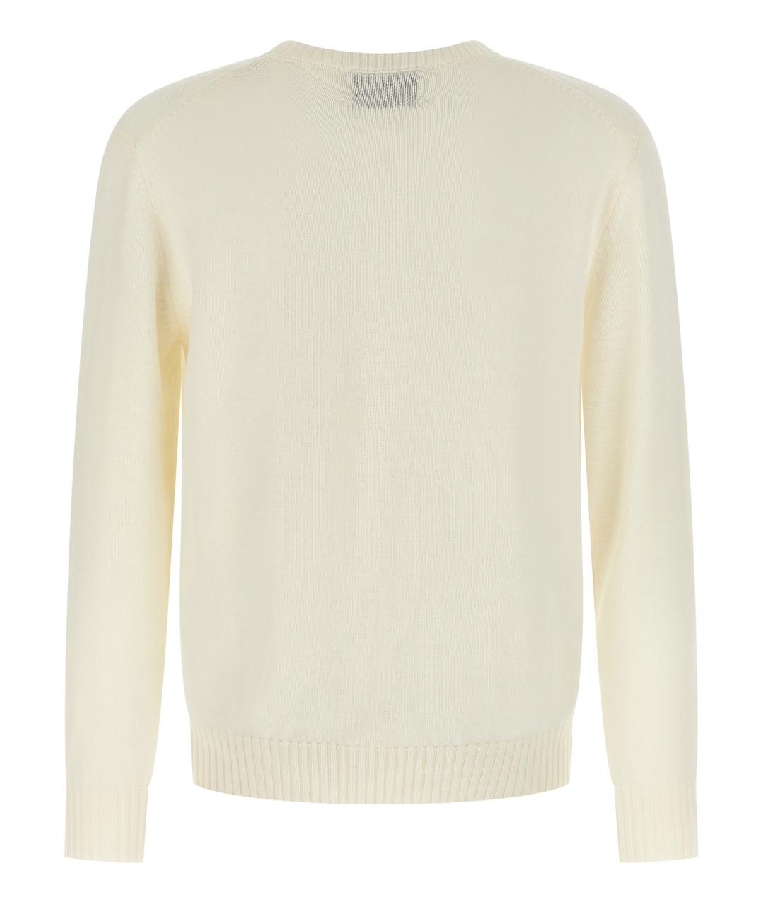 BALLANTYNE Бежевый шерстяной джемпер / свитер, фото 2