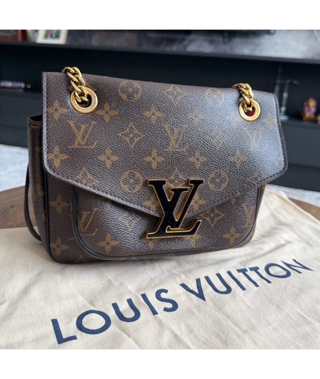 LOUIS VUITTON Коричневая сумка через плечо, фото 9