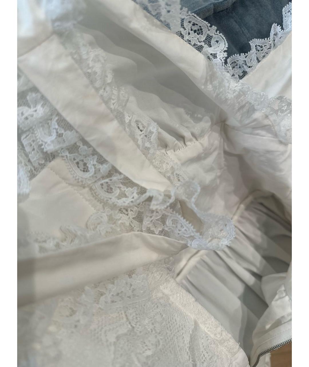 DOLCE&GABBANA Белый хлопковый сарафан, фото 8