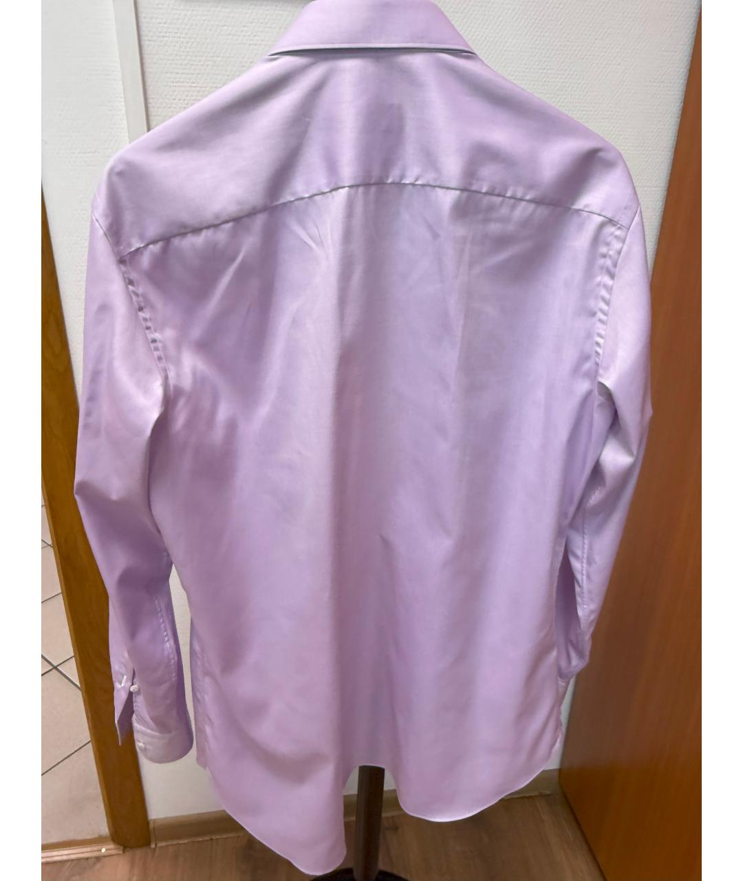 BRIONI Фиолетовая хлопковая классическая рубашка, фото 2
