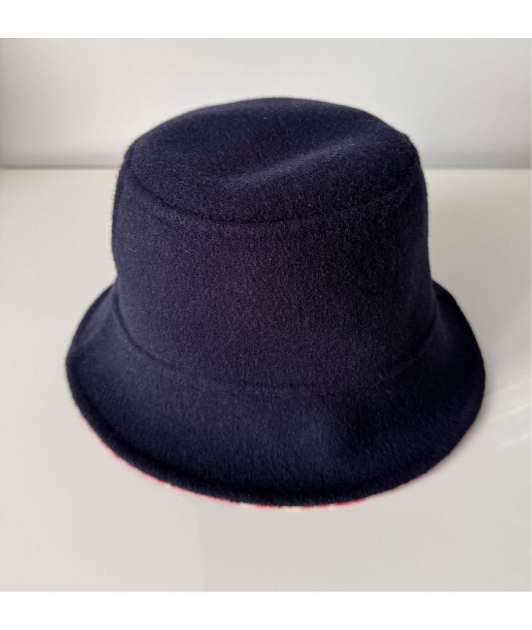 CHRISTIAN DIOR Темно-синяя шерстяная панама, фото 5